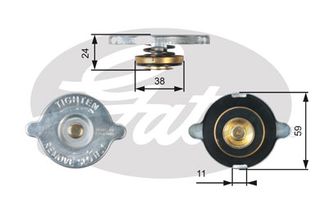 ΚΑΠΑΚΙ ΔΟΧΕΙΟΥ ΝΕΡΟΥ ΚΑΙΝ. GATES 741030007 ALFA ROMEO ALFASUD ALFA ROMEO ALFETTA ALFA ROMEO ARNA ALFA ROMEO GIULIA ALFA ROMEO GIULIETTA ALFA ROMEO GT ALFA ROMEO GTV ALFA ROMEO SPIDER AUTOBIANCHI A BO