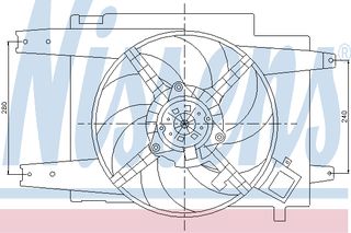 ΒΕΝΤΙΛ.ALFA 166 2.0 +AC 98- ΚΑΙΝ. NISSENS 85064 ALFA ROMEO 166