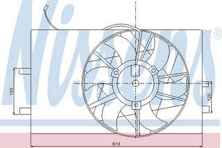 ΒΕΝΤΙΛ.MERCEDES A-CLASS 97- ΚΑΙΝ. NISSENS 85079 MERCEDES-BENZ A-CLASS