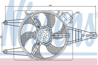 ΒΕΝΤΙΛ.ALFA ROMEO 146 96- ΚΑΙΝ. NISSENS 85100 ALFA ROMEO 145 ALFA ROMEO 146 ALFA ROMEO 155 OPEL VECTRA