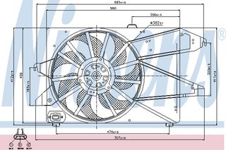 ΒΕΝΤΙΛ.FORD MONDEO 00- ΚΑΙΝ. NISSENS 85191 FORD MONDEO