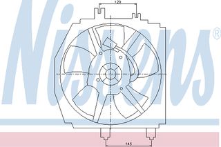 ΒΕΝΤΙΛ.MAZDA PREMACY 99- ΚΑΙΝ. NISSENS 85274 MAZDA PREMACY