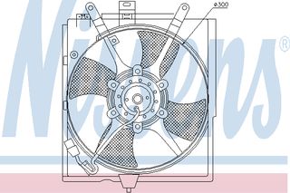 ΒΕΝΤΙΛ.VOLVO S/V40 1,6-2,0 95- ΚΑΙΝ. NISSENS 85298 VOLVO S40 VOLVO V40