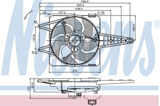 ΒΕΝΤΙΛ. MAREA 1,6 16V 96-02 ΚΑΙΝ. NISSENS 85341 FIAT MAREA