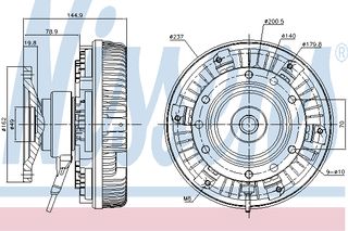 ΚΟΜΠΛΕΡ ΦΤΕΡ MB ACTROS MP2 ΑΕΡ ΚΑΙΝ. NISSENS 86055 MERCEDES-BENZ ACTROS
