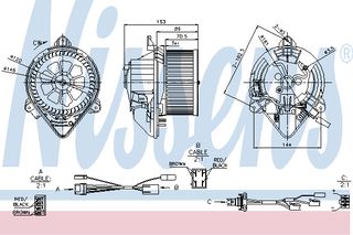 BLOWER CITROEN XANTIA  93- ΚΑΙΝ. NISSENS 87050 CITROEN XANTIA