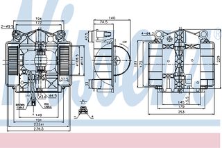 BLOWER S-CLASS W221 05- ΚΑΙΝ. NISSENS 87110 MERCEDES-BENZ S-CLASS