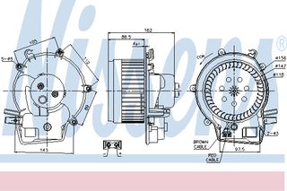 BLOWER C-CLASS W203 00- ΚΑΙΝ. NISSENS 87111 MERCEDES-BENZ C-CLASS MERCEDES-BENZ CLC-CLASS MERCEDES-BENZ CLK MERCEDES-BENZ G-CLASS MERCEDES-BENZ SL