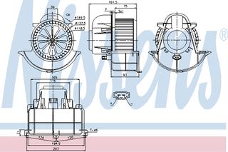 BLOWER AUDI Q7  06- ΚΑΙΝ. NISSENS 87139 AUDI Q7 PORSCHE CAYENNE VW AMAROK VW TOUAREG