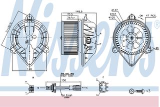 BLOWER RENAULT SCENIC   96- ΚΑΙΝ. NISSENS 87183 RENAULT MEGANE