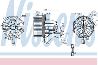 BLOWER AUDI A4   07- ΚΑΙΝ. NISSENS 87215 AUDI A4 AUDI A5 AUDI Q5
