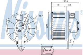BLOWER AUDI A6   97- ΚΑΙΝ. NISSENS 87221 AUDI A6 AUDI ALLROAD