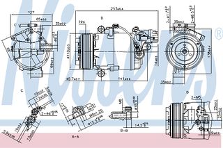 A/C COMPRESSOR BMW SERIES 1/3 ΚΑΙΝ. NISSENS 890071 BMW 1 BMW 3