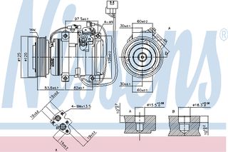 A/C COMPR PAJERO 00- ΚΑΙΝ. NISSENS 89312 MITSUBISHI PAJERO