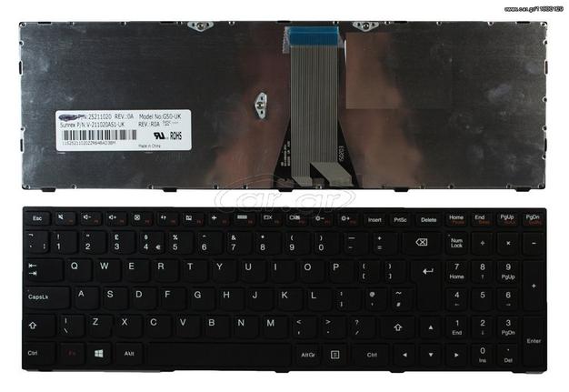 Πληκτρολόγιο laptop IBM LENOVO IDEAPAD  G50 Z50 B50 G50-70 Z501 G50-45 G50-70AT G50-30 G50-30 G50-45 G50-70 G50-70m G50-70a G50-80 G70-70 G70-80 B50-30 B50-45 B50-70 Z50-70 Z50-75 25214785 25211020 25