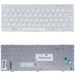 Πληκτρολόγιο Laptop MSI U135 U135DX U160DX U160 U180 V103622AS1 S1N-1EUK341-SA0 V103622AK1 White Notebook Uk Layout with Frame(Κωδ.40246UKWHITE)