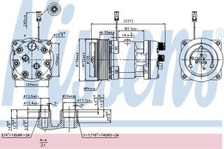 A/C COMPRESSOR VOLVO FH   02- ΚΑΙΝ. NISSENS 89410 VOLVO FH VOLVO FL VOLVO FM VOLVO NH