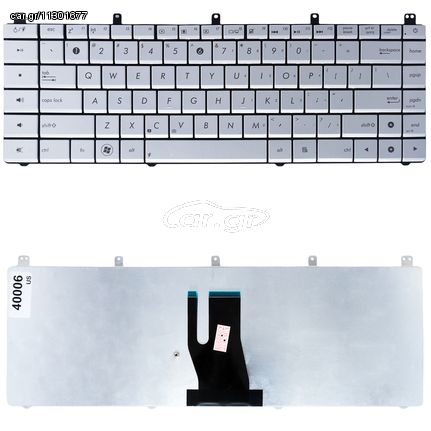 Πληκτρολόγιο Laptop ASUS Asus N45 N45-2 N45E N45S N45SF N45Sl N45V N45Vm 04GN6L1KUK00-2 0KNB0-5200RU00 AENJ4701010 AENJ4E00010 AENJ4U01010 MP-11A23US-920 MP-11A23US69201 MP-11A26GB6920(Κωδ. 40006US)