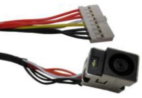 Βύσμα Τροφοδοσίας DC Power Jack Socket HP Pavilion HDX18 DV8 DV8T HP Premium HDX18 HDX X18 8-Wire 8-Pin (κωδ.3094)