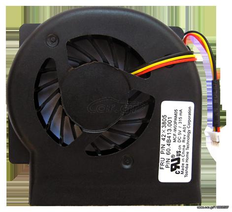 Ανεμιστηράκι Laptop - CPU Cooling Fan IBM Lenovo ThinkPad X60 X61 MCF-W03PAM05 60.4B413.001 42X3805 (Κωδ.80176)