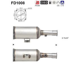 ΦΙΛΤΡΟ ΜΙΚΡΟ/ΔΙΩΝ ULYSSE 2.0TD ΚΑΙΝ. AS FD1008 CITROEN C8 FIAT ULYSSE LANCIA PHEDRA PEUGEOT 807