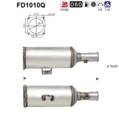 ΦΙΛΤΡΟ ΜΙΚΡΟ/ΔΙΩΝ ULYSSE 2.0TD ΚΑΙΝ. AS FD1010Q CITROEN C8 FIAT ULYSSE LANCIA PHEDRA PEUGEOT 807