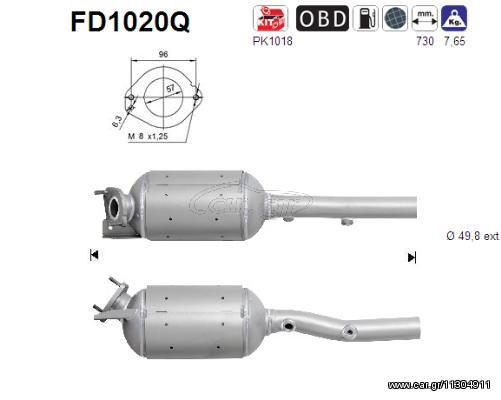 ΦΙΛΤΡΟ ΜΙΚΡΟ/ΔΙΩΝ MEGANE 1.9TD ΚΑΙΝ. AS FD1020Q RENAULT GRAND SCENIC RENAULT MEGANE RENAULT SCENIC