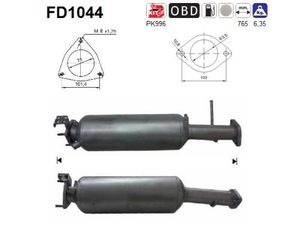 ΦΙΛΤΡΟ ΜΙΚΡΟ/ΔΙΩΝ S40 2.4TDI ΚΑΙΝ. AS FD1044 VOLVO C30 VOLVO C70 VOLVO S40 VOLVO V50