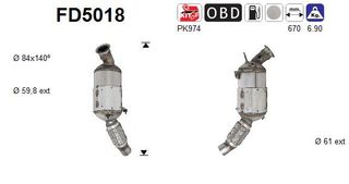 ΦΙΛΤΡΟ ΜΙΚΡΟ/ΔΙΩΝ BMW 318D ΚΑΙΝ. AS FD5018 BMW 1 BMW 3