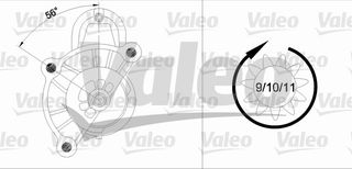 MIZA PEUGEOT 305 DIESEL XUD ΚΑΙΝ. VALEO 433305 CITROEN BERLINGO CITROEN BX CITROEN C15 CITROEN C25 CITROEN C4 CITROEN C5 CITROEN C8 CITROEN DS4 CITROEN DS5 CITROEN EVASION CITROEN JUMPER CITROEN JUMP