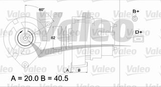 ΑΛΤΕΝΕΙΤΟΡ 30A CITROEN 2CV6 ΚΑΙΝ. VALEO 433351 CITROEN 2 CITROEN ACADIANE CITROEN AMI CITROEN DYANE CITROEN MEHARI