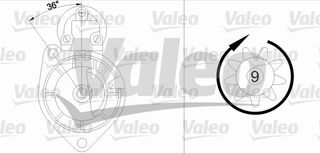 ΜΙΖΑ ΑΝΑΚ/ΕΥΗ SAAB 90/900/9000 ΚΑΙΝ. VALEO 436083 SAAB 90 SAAB 900 SAAB 9000