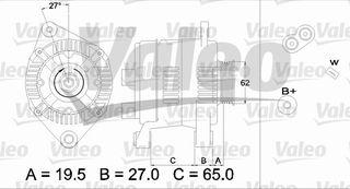 ΑΛΤΕΡΝΕΙΤΟΡ 110ΑΗ LAGUNA ΚΑΙΝ. VALEO 436469 RENAULT ESPACE RENAULT LAGUNA