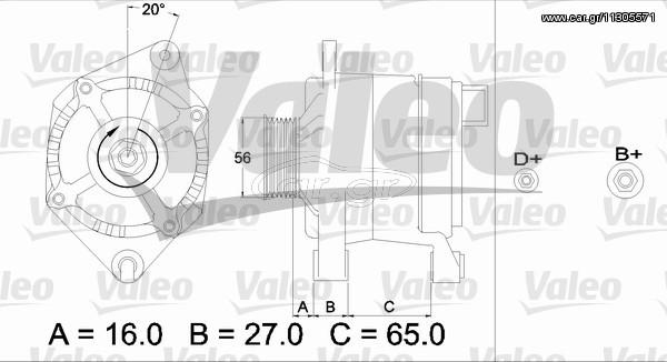 ΑΛΤΕΡΝΕΙΤΟΡ XANTHIA 1.6 80A 98 ΚΑΙΝ. VALEO 436476 CITROEN EVASION CITROEN JUMPER CITROEN XANTIA CITROEN XM CITROEN XSARA CITROEN ZX FIAT DUCATO FIAT ULYSSE LANCIA ZETA PEUGEOT 306 PEUGEOT 405 PEUGEOT