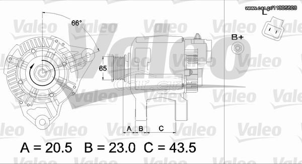 ΑΛΤΕΡΝ.HYUND.SANTA FE 2.7 01- ΚΑΙΝ. VALEO 437221 HYUNDAI COUPE HYUNDAI SANTA HYUNDAI SONATA HYUNDAI TRAJET HYUNDAI XG KIA MAGENTIS