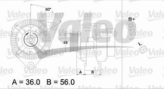 ΑΛΤΕΡΝ.MERCEDES C180 2.0 00-03 ΚΑΙΝ. VALEO 437225 MERCEDES-BENZ C-CLASS