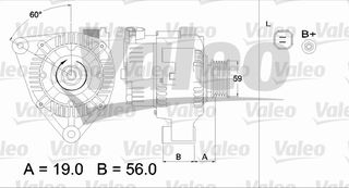 ΑΛΤΕΡΝΕΙΤΟΡ ΚΑΙΝ. VALEO 437344 CITROEN BERLINGO CITROEN SAXO PEUGEOT 106 PEUGEOT 306 PEUGEOT PARTNER