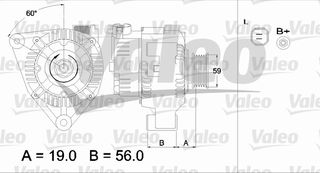 ΑΛΤΕΡΝ.70A SAXO/P106 1.1 00-03 ΚΑΙΝ. VALEO 437345 CITROEN BERLINGO CITROEN SAXO PEUGEOT 106 PEUGEOT 206 PEUGEOT 306 PEUGEOT PARTNER