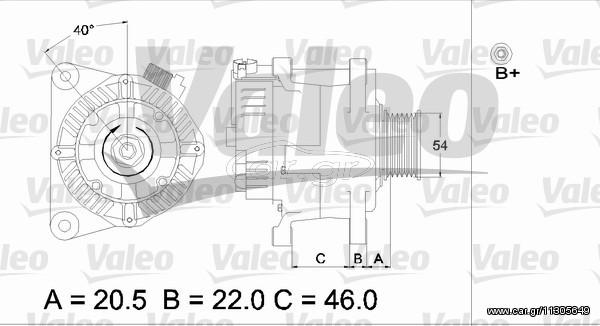 ΑΛΤΕΡΝ.P206 1.1/1.4 98-05 ΚΑΙΝ. VALEO 437357 CITROEN BERLINGO CITROEN C1 CITROEN C3 CITROEN C5 CITROEN C8 CITROEN JUMPER CITROEN JUMPY CITROEN XSARA FIAT SCUDO FIAT ULYSSE LANCIA PHEDRA PEUGEOT 107 P