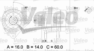 ΑΛΤΕΡΝΕΙΤΟΡ IBIZA 1.2 01-02 ΚΑΙΝ. VALEO 437411 SEAT CORDOBA SEAT IBIZA SKODA FABIA SKODA ROOMSTER VW POLO