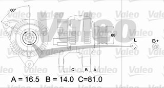 ΑΛΤΕΡΝ.AUDI ALLROAD 2.5TDI 00- ΚΑΙΝ. VALEO 437418 AUDI ALLROAD