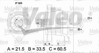 ΑΛΤΕΡΝ. 100A  ASTRA F,G 1.4  9 ΚΑΙΝ. VALEO 437422 OPEL ASTRA OPEL COMBO OPEL CORSA OPEL MERIVA OPEL SIGNUM OPEL SPEEDSTER OPEL TIGRA OPEL VECTRA OPEL ZAFIRA