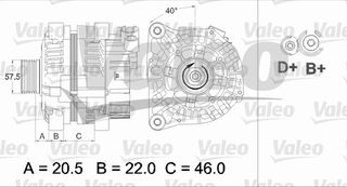 ΑΛΤΕΡΝ.120Α P-206,406,C5 ΚΑΙΝ. VALEO 437465 CITROEN BERLINGO CITROEN C5 CITROEN EVASION CITROEN JUMPER CITROEN JUMPY CITROEN XANTIA CITROEN XSARA FIAT DUCATO FIAT SCUDO FIAT ULYSSE LANCIA ZETA PEUGEO