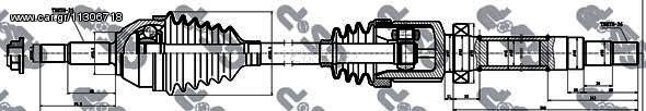 ΗΜΙΑΞΩΝΙΟ ΔΕ TRANSIT CONNECT ΚΑΙΝ. GSP 218264 FORD TRANSIT