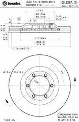 ΔΙΣΚΟΙ ΦΡΕΝ.ΕΜ.ISUZU D MAX 07- ΚΑΙΝ. BREMBO 09B26710 ISUZU D-MAX