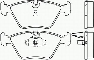 ΣΕΤ ΤΑΚΑΚΙΑ ΕΜ. BMW  E-39 ΚΑΙΝ. BREMBO P06022 BMW 5