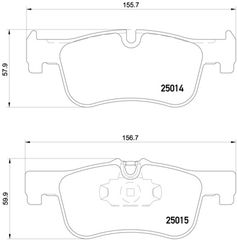 ΣΕΤ ΤΑΚΑΚ.ΕΜ.BMW 1 F20/21 ΚΑΙΝ. BREMBO P06078 BMW 1 BMW 2