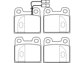 ΣΕΤ ΤΑΚΑΚΙΑ ΦΡ. ALFA ROMEO ΚΑΙΝ. BREMBO P23020 ALFA ROMEO 75 ALFA ROMEO 90 ALFA ROMEO ALFETTA ALFA ROMEO GIULIETTA ALFA ROMEO GTV ALFA ROMEO RZ ALFA ROMEO SZ