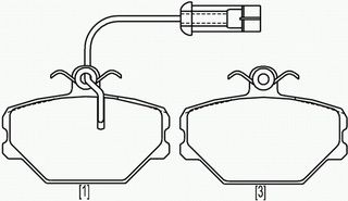 ΣΕΤ ΤΑΚΑΚ.ΕΜ.FIAT TIPO/TEMPRA ΚΑΙΝ. BREMBO P23044 FIAT TEMPRA FIAT TIPO LANCIA DEDRA ZASTAVA YUGO