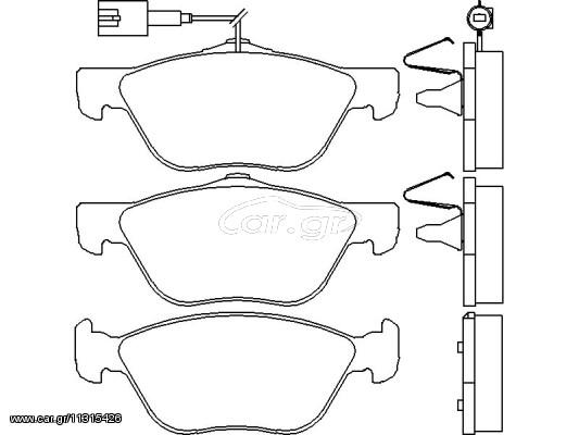 ΣΕΤ ΤΑΚΑΚΙΑ ΦΡ.ΕΜ.BRAVO/A145 ΚΑΙΝ. BREMBO P23112 ALFA ROMEO 145 ALFA ROMEO 146 ALFA ROMEO 147 ALFA ROMEO 156 ALFA ROMEO GT FIAT BRAVO FIAT MAREA